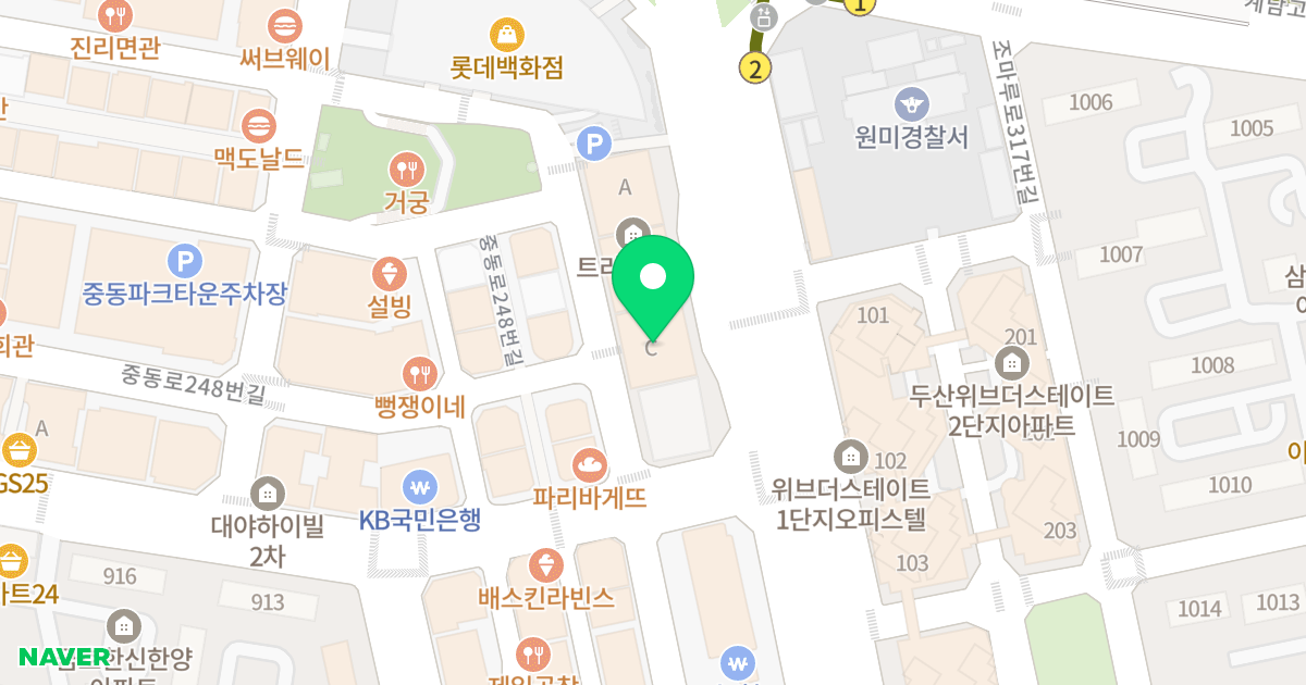 트리플 타워C 위치 지도 - 경기도 부천시 원미구  199
