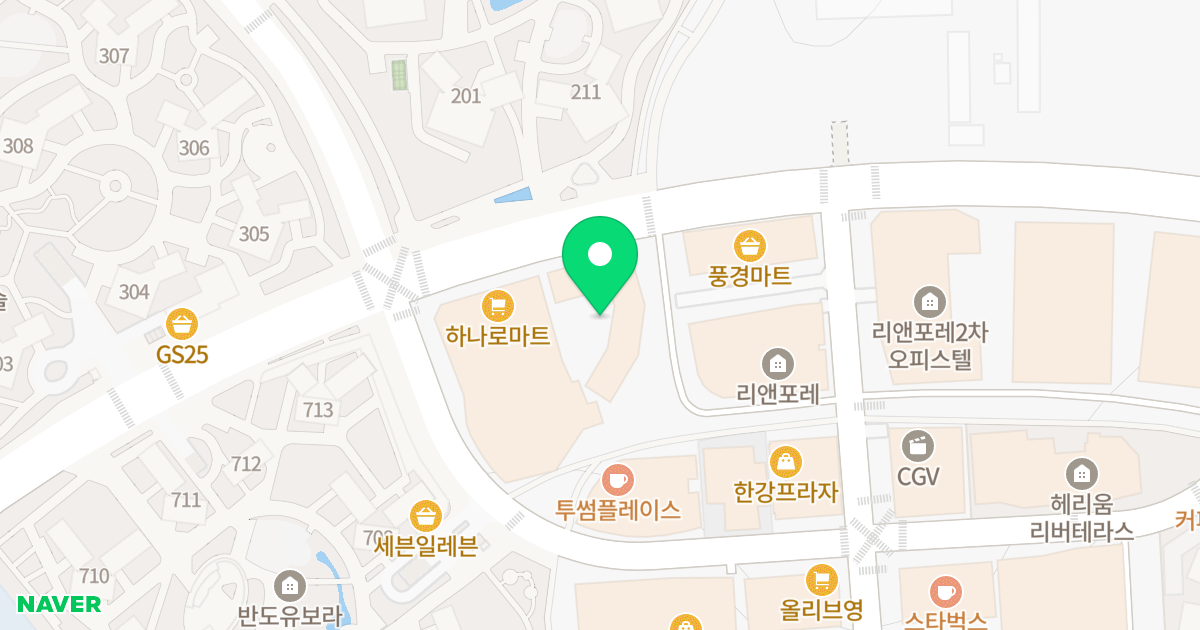 에비뉴파크 위치 지도 - 경기도 김포시