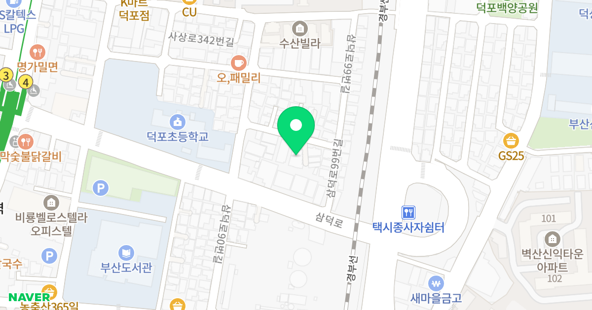 한울 다온 JS 위치 지도 - 부산광역시 사상구 삼덕로89번길 12-12