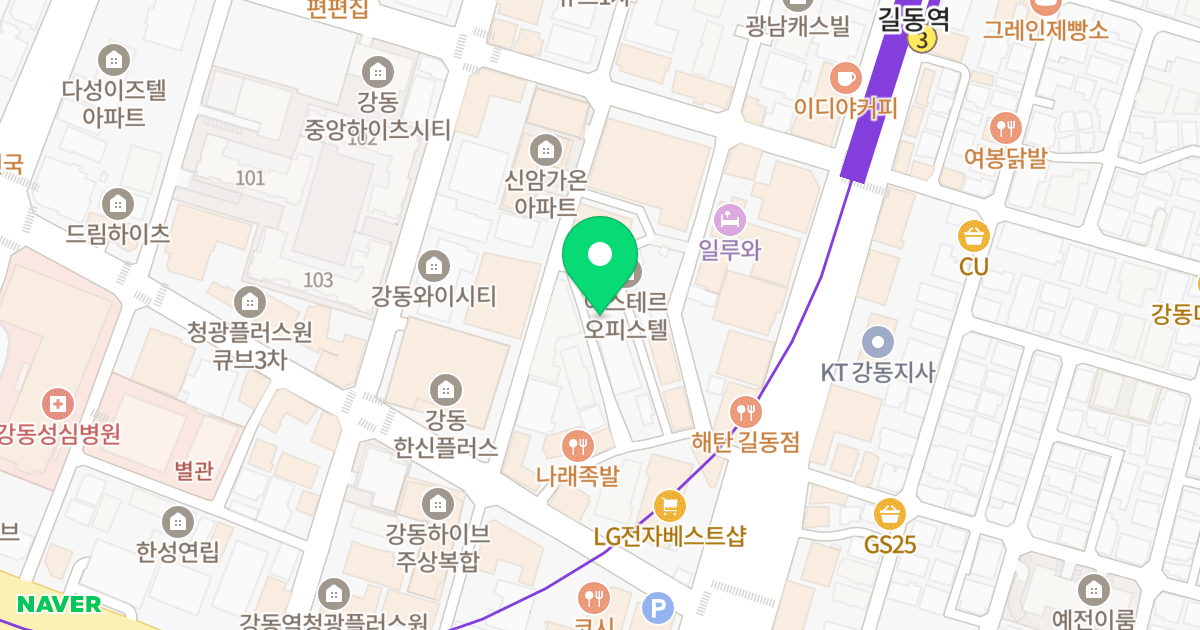 (413-23) 위치 지도 - 서울특별시 강동구 천호대로177길 48-7
