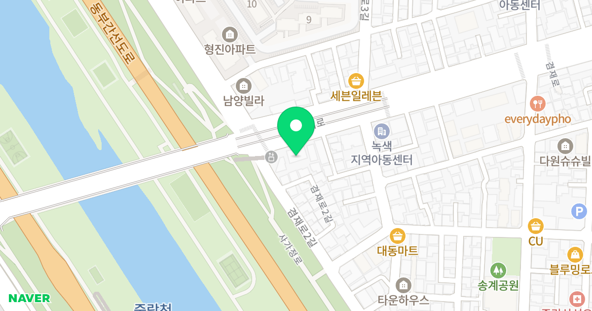 브라운캐슬 위치 지도 - 서울특별시 중랑구