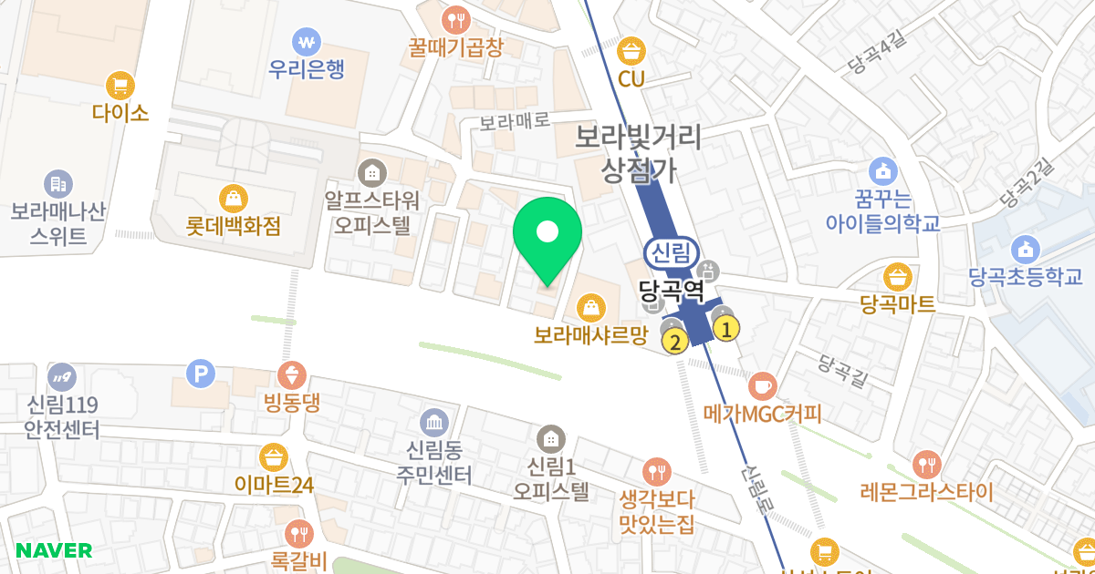 현교오피스텔 위치 지도 - 서울특별시 관악구 봉천로7길 3