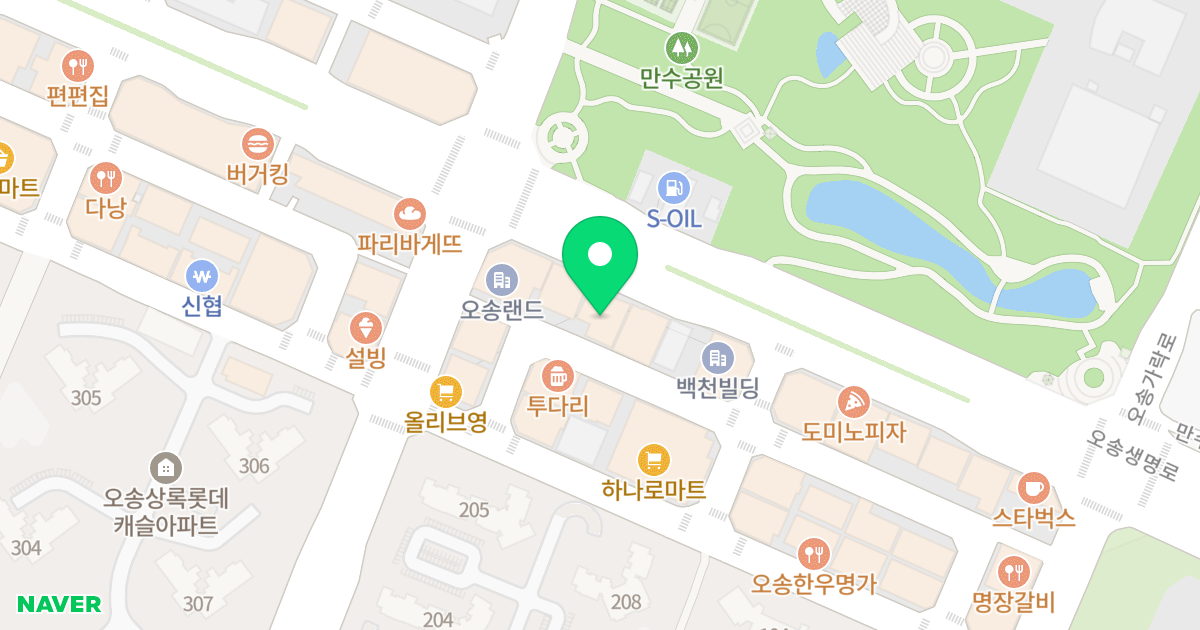 예스오피스텔 위치 지도 - 충청북도 청주시 흥덕구 오송읍 오송생명로 200