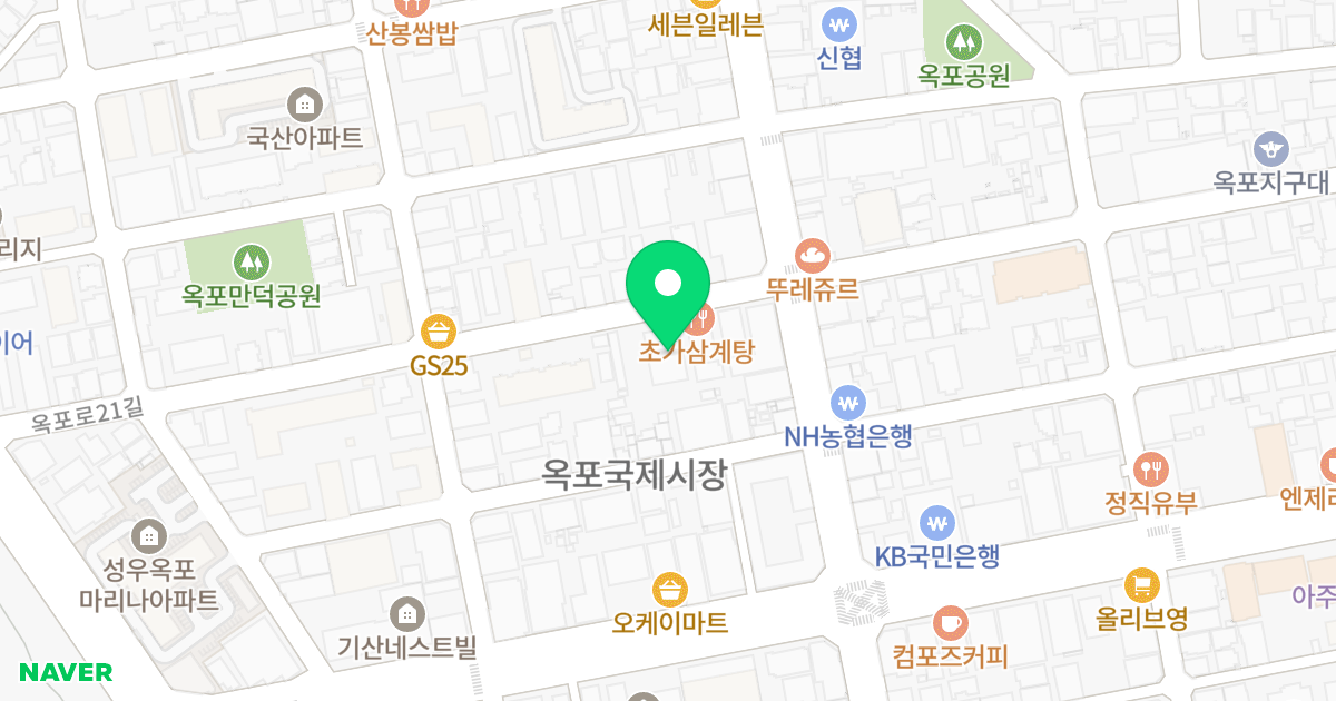 대교푸르름Ⅱ 위치 지도 - 경상남도 거제시 옥포로21길 7