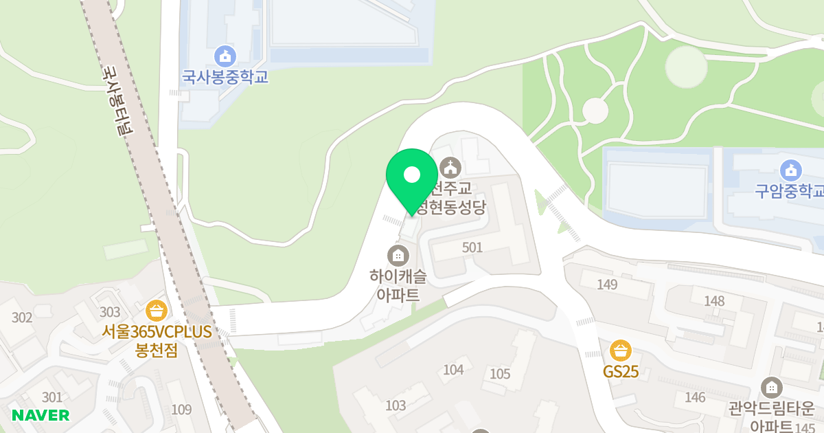 힐스타워오피스텔 위치 지도 - 서울특별시 관악구 성현로 16