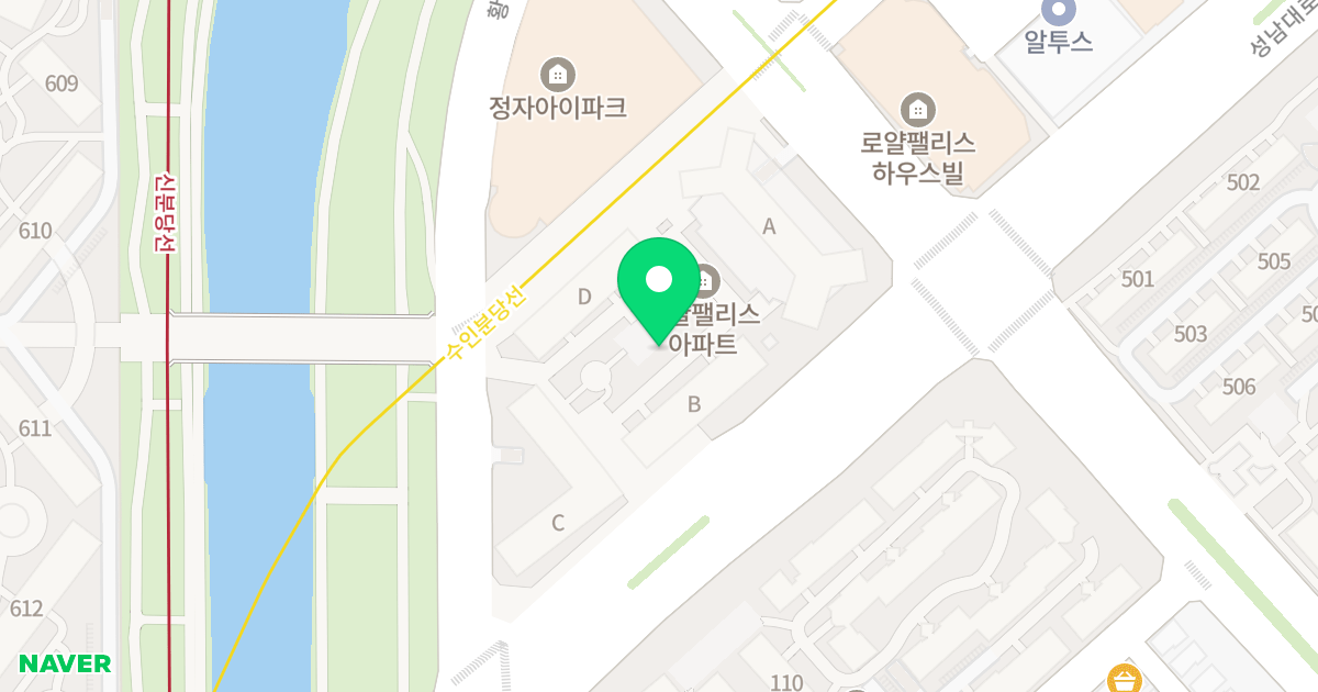 로얄팰리스 위치 지도 - 경기도 성남시 분당구 성남대로 449