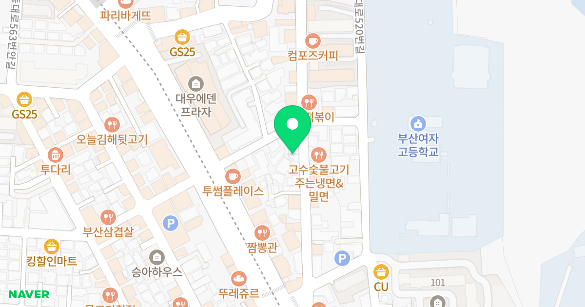 JK캐슬 위치 지도 - 부산광역시 사하구 낙동대로516번길 25