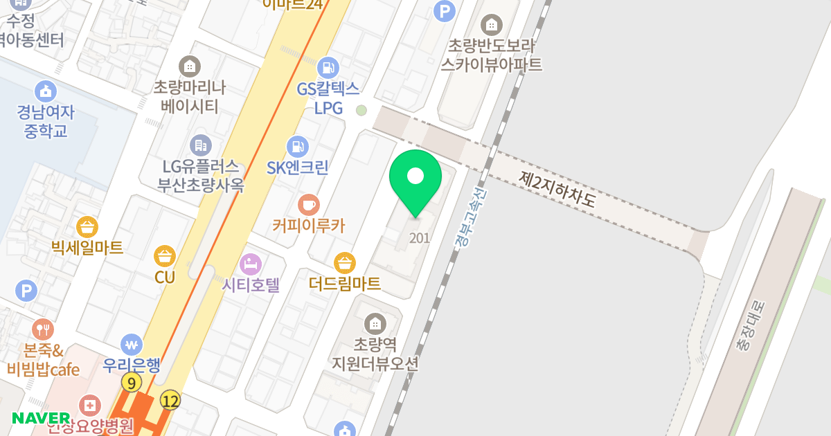 지원더뷰오션2차 위치 지도 - 부산광역시 동구