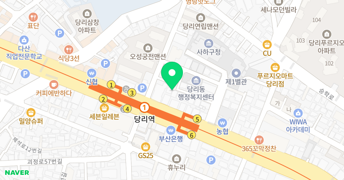 진영프라임엠 위치 지도 - 부산광역시 사하구