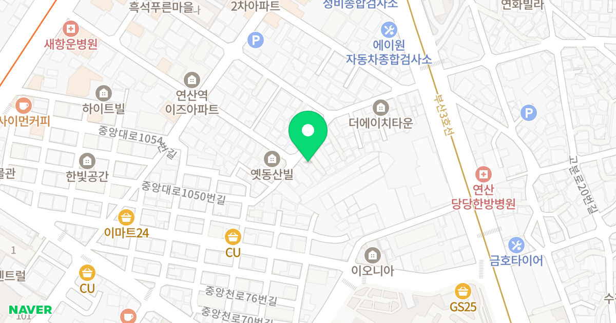 주안골드리치3차 위치 지도 - 부산광역시 연제구 월드컵대로91번길 27