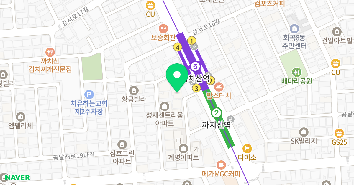 혜성오피아파트 위치 지도 - 서울특별시 강서구 강서로 43-4