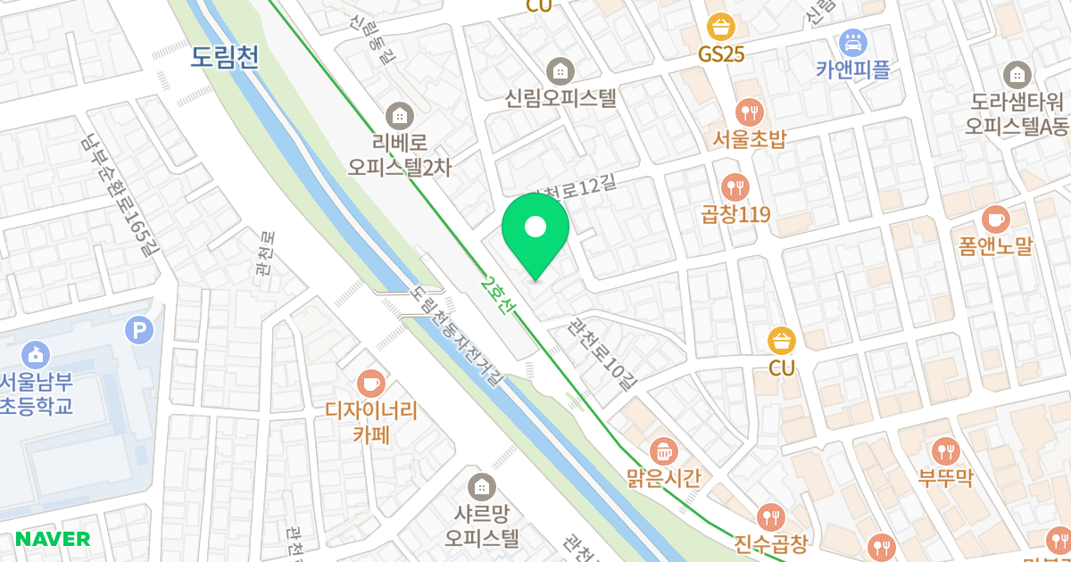 굿모닝 오피스텔 위치 지도 - 서울특별시 관악구 관천로 72