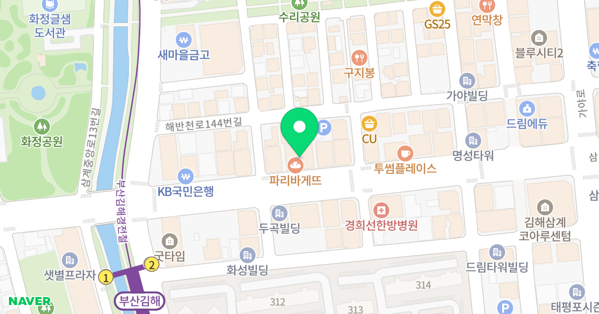 (1489-8) 위치 지도 - 경상남도 김해시 삼계중앙로 35