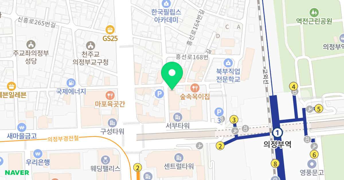 이든타워 위치 지도 - 경기도 의정부시