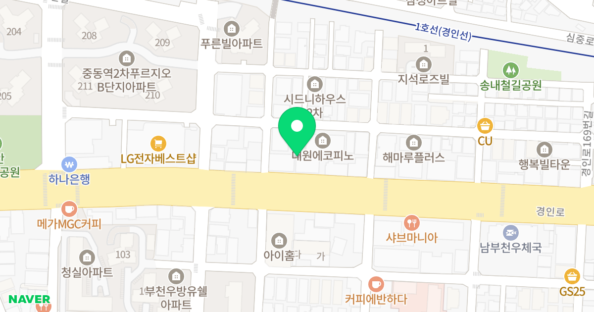 피치밸리 위치 지도 - 경기도 부천시 소사구  143