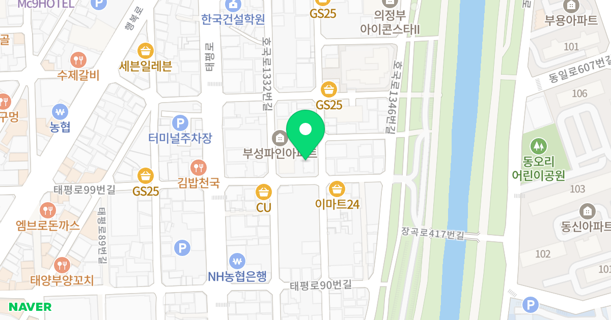 우림아너스빌 위치 지도 - 경기도 의정부시