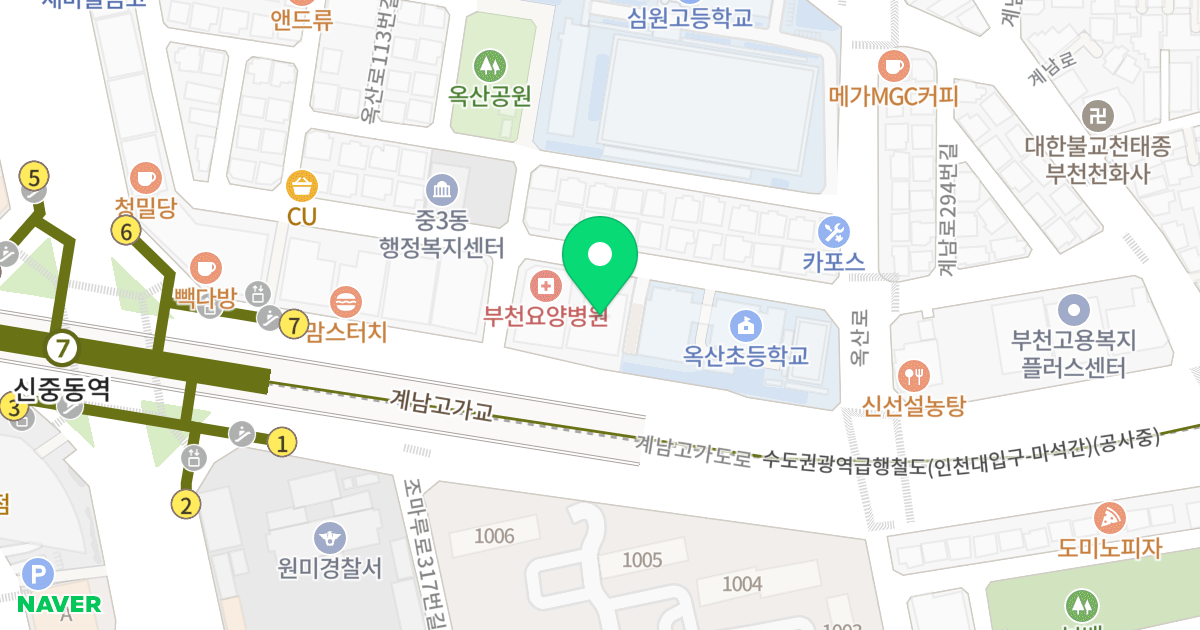 리치타운 오피스텔 위치 지도 - 경기도 부천시 원미구  325
