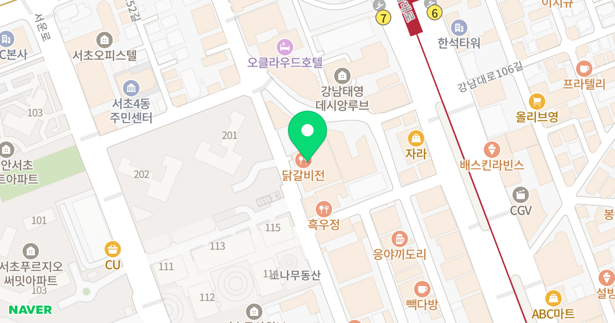 서초동오피스텔 위치 지도 - 서울특별시 서초구 서초대로73길 54