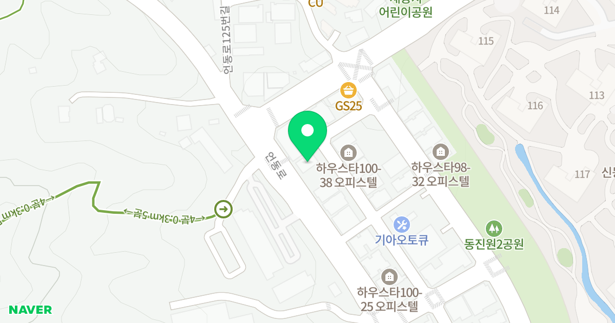 (1111-5) 위치 지도 - 경기도 용인시 기흥구 동백죽전대로527번길 100-39