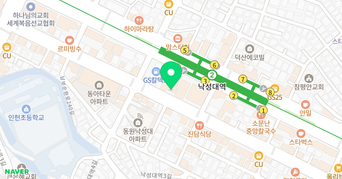 동남오피스텔 위치 지도 - 서울특별시 관악구 봉천로 585