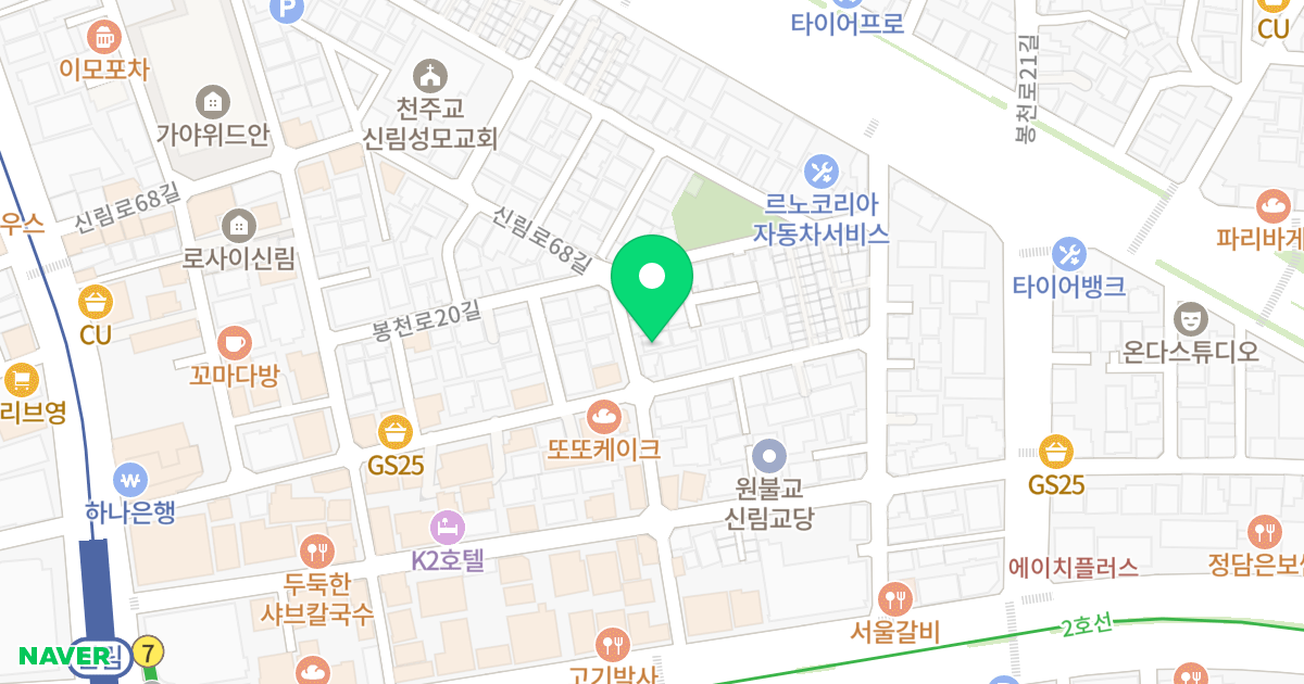 (1414-33) 위치 지도 - 서울특별시 관악구 남부순환로185길 26