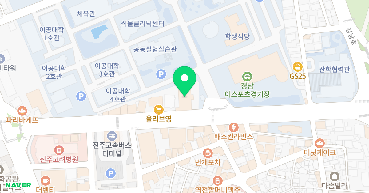 씨티펄 위치 지도 - 경상남도 진주시 동진로 29