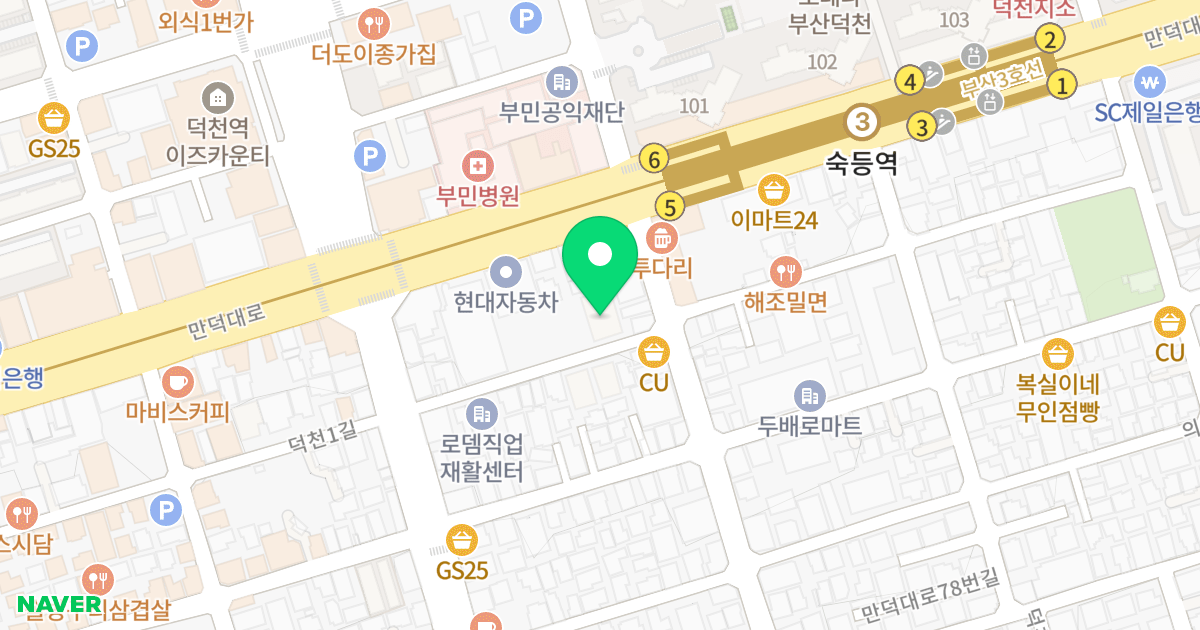 홍익빌레트 위치 지도 - 부산광역시 북구 의성로109번길 21