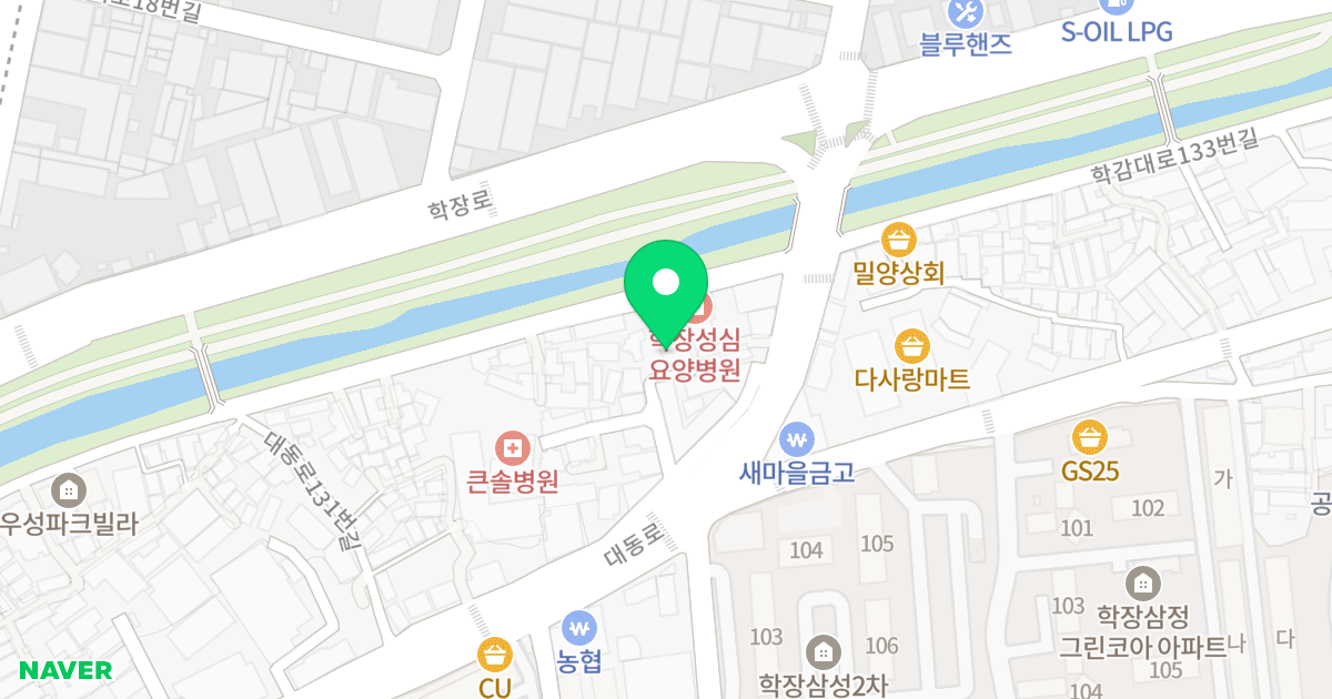 학장동 뷰-리브 위치 지도 - 부산광역시 사상구 대동로159번길 13
