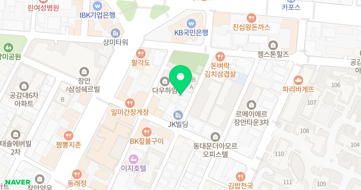 선일크라시아 위치 지도 - 서울특별시 동대문구 장한로26나길 16