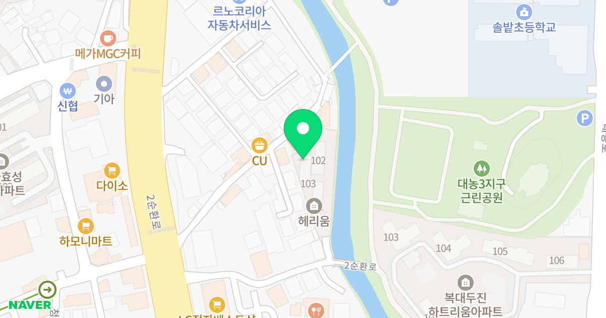 헤리움오피스텔 위치 지도 - 충청북도 청주시 흥덕구