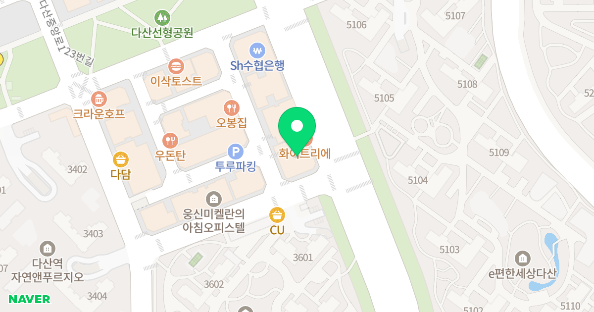 주건축물제1동 위치 지도 - 경기도 남양주시 다산중앙로 109