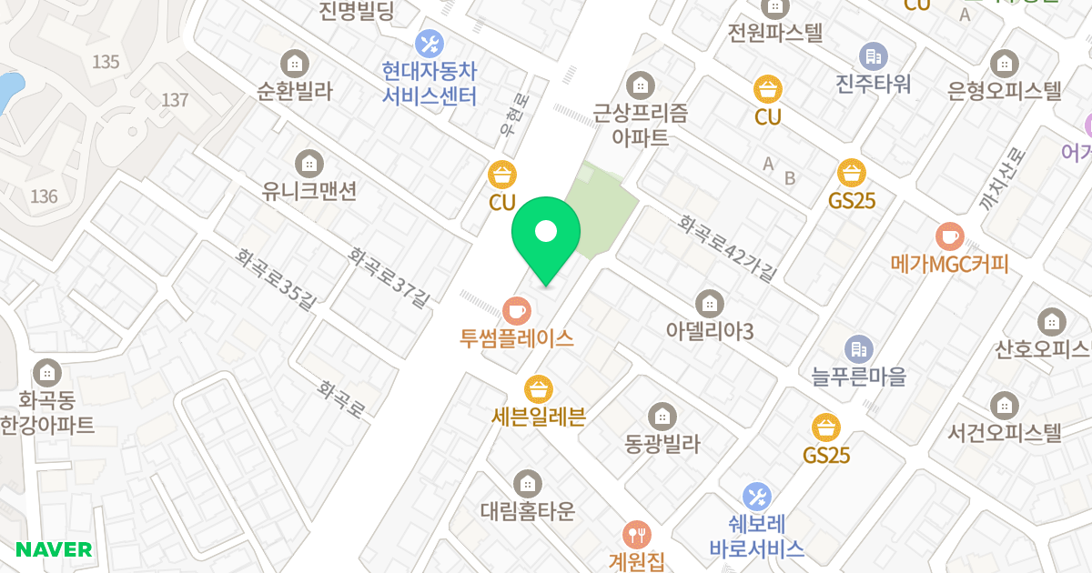 에이탑오피스텔 위치 지도 - 서울특별시 강서구 화곡로 230