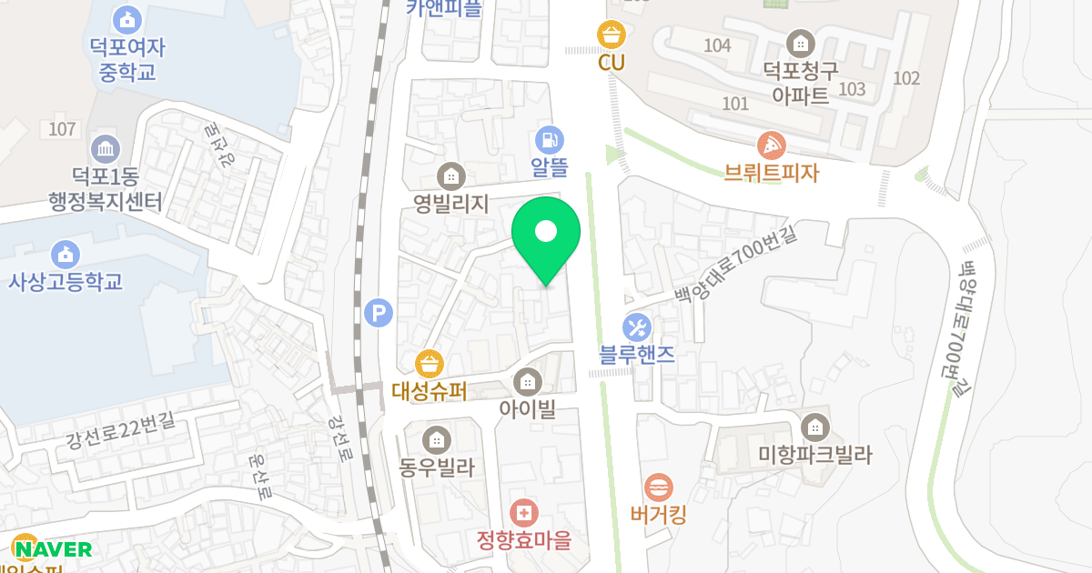 회암빌딩 위치 지도 - 부산광역시 사상구 백양대로 693