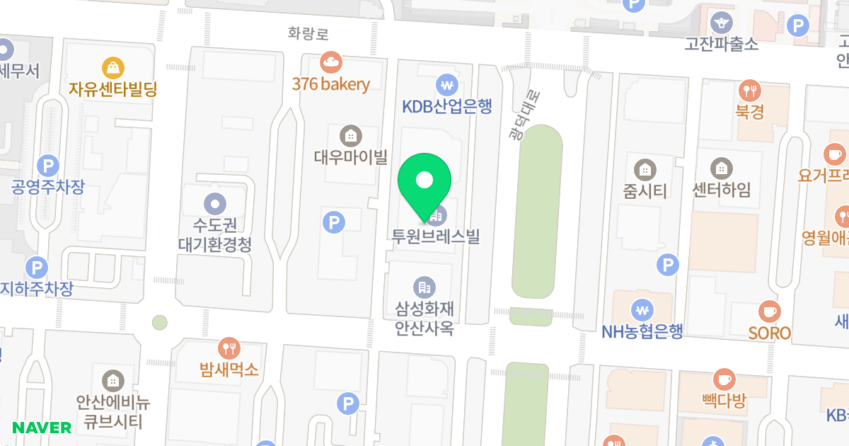 브레스 빌 위치 지도 - 경기도 안산시 단원구 광덕대로 263