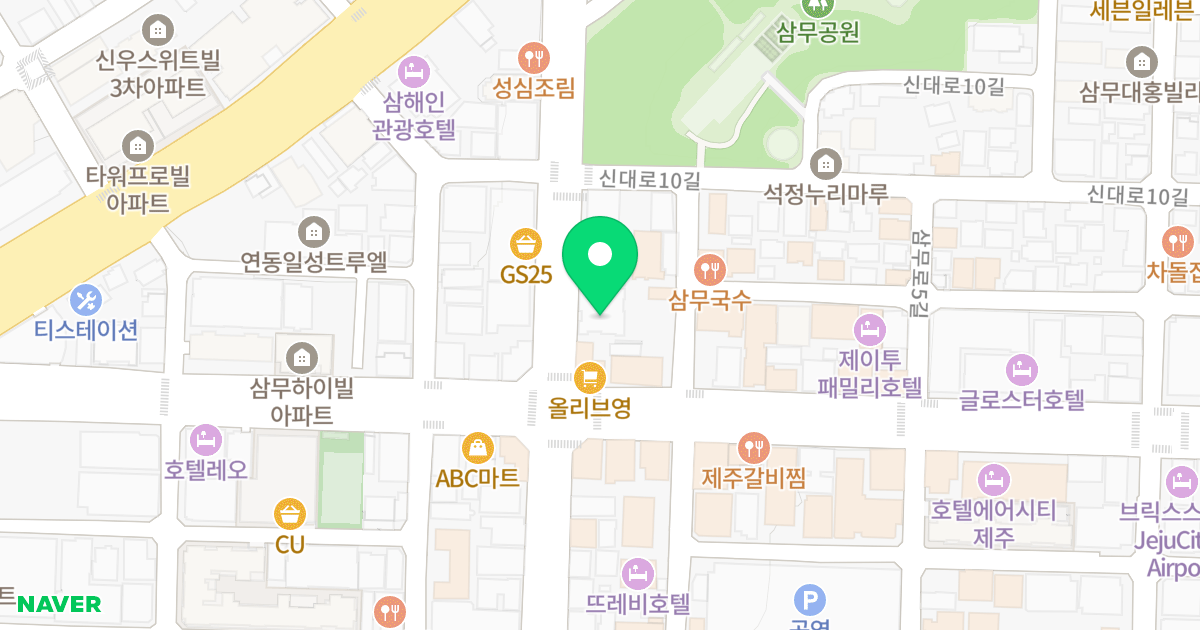 연동 이타스 위치 지도 - 제주특별자치도 제주시 신광로 19