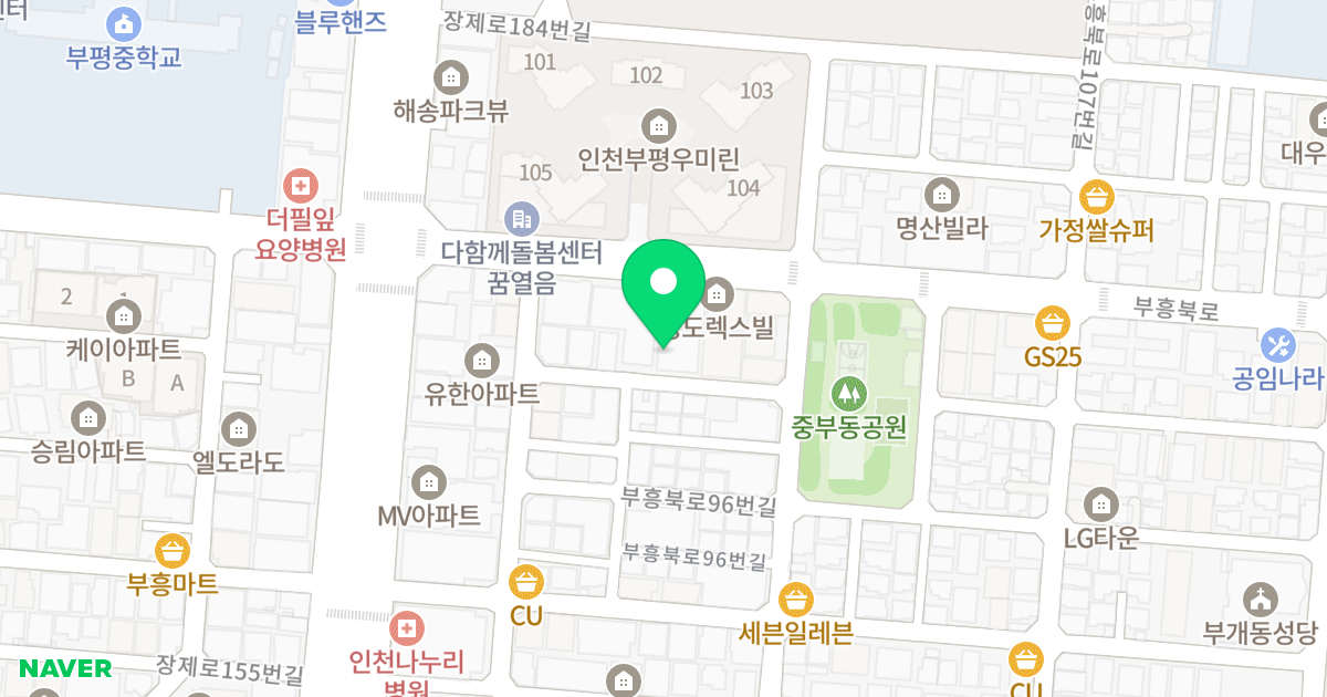 더스카이뷰 위치 지도 - 인천광역시 부평구 부흥북로96번길 10-10