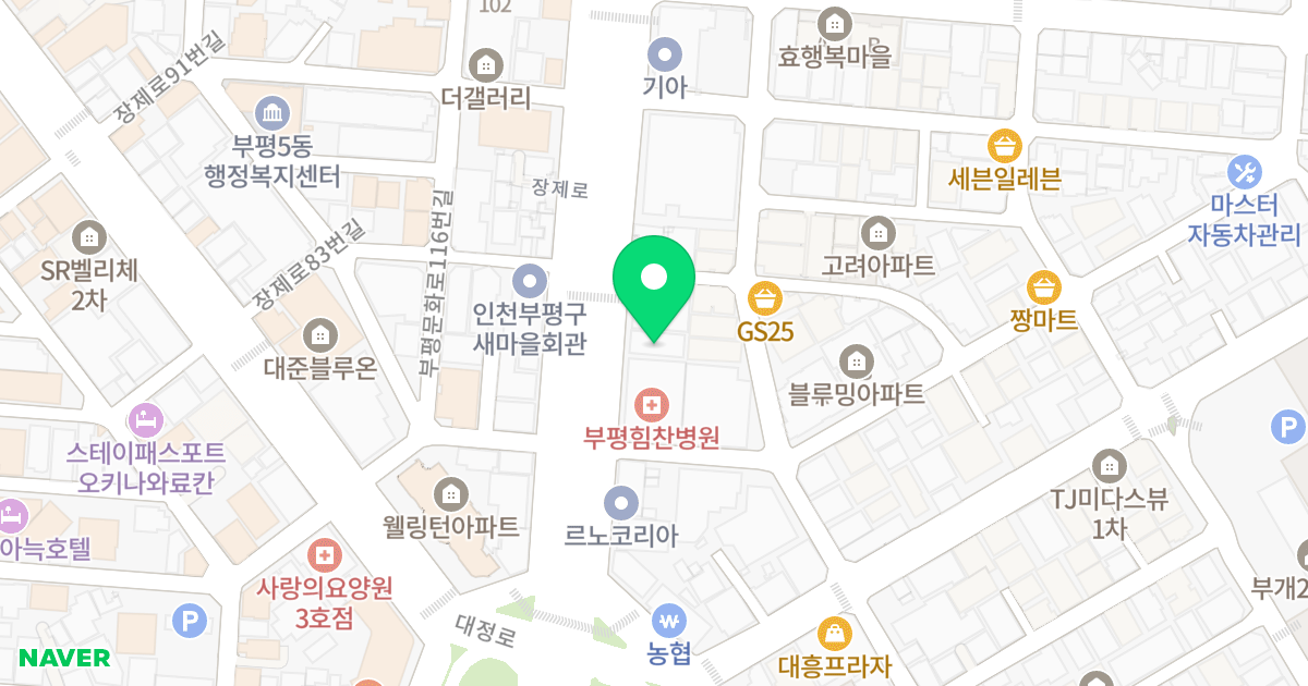 베네시안 위치 지도 - 인천광역시 부평구