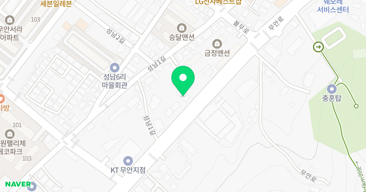 (157-1) 위치 지도 - 전라남도 무안군 무안읍
