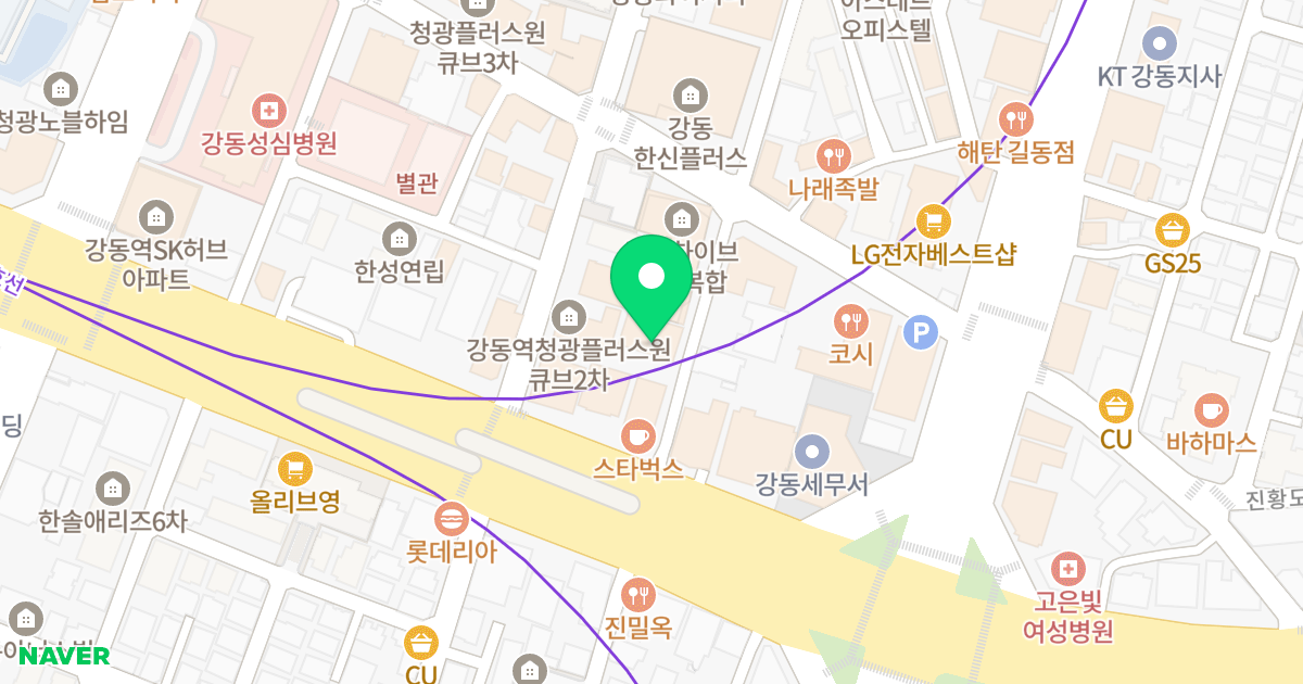 강동렘브란트 위치 지도 - 서울특별시 강동구 천호대로177길 9