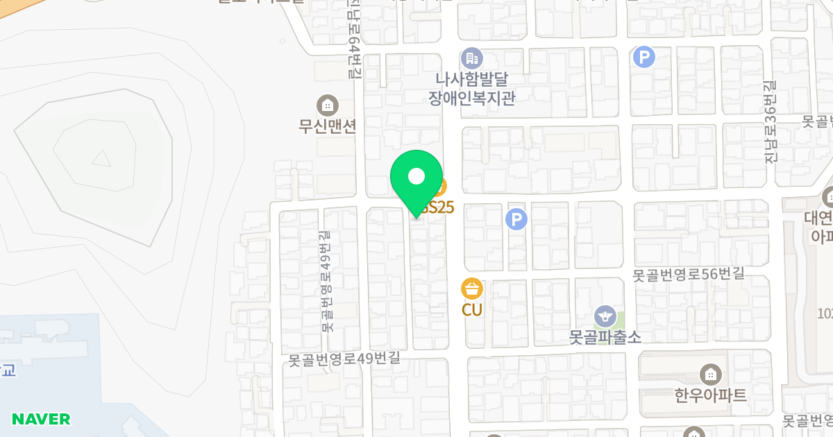 모르하우스 3차 위치 지도 - 부산광역시 남구 못골번영로59번길 3