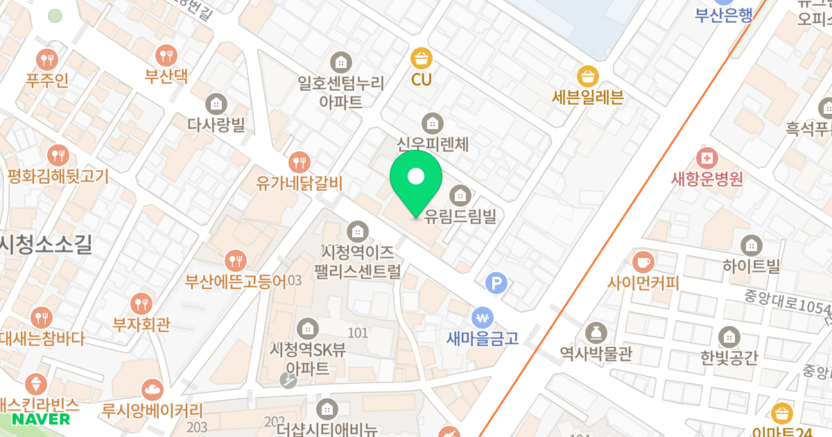 케이에이치마이우스 위치 지도 - 부산광역시 연제구 신촌로 12