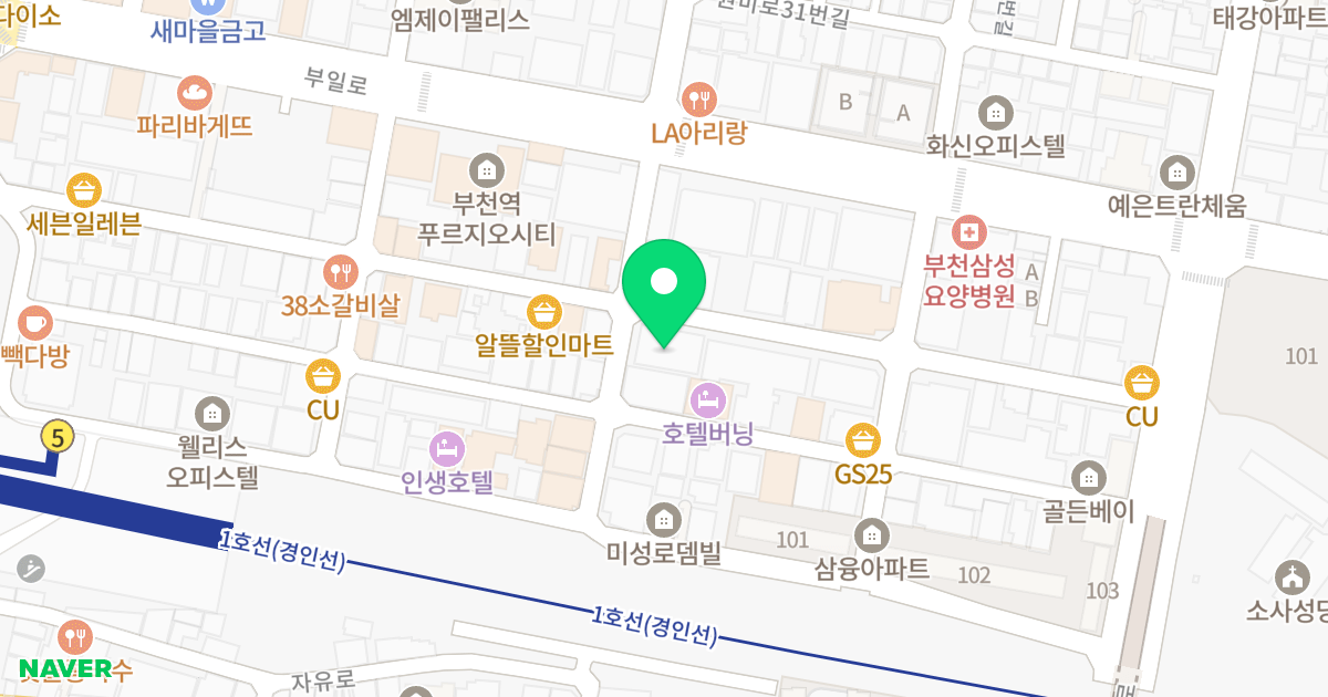 보보스오피스텔 위치 지도 - 경기도 부천시 원미구  43