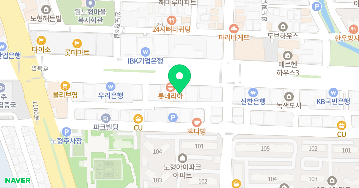 아델리안 위치 지도 - 제주특별자치도 제주시