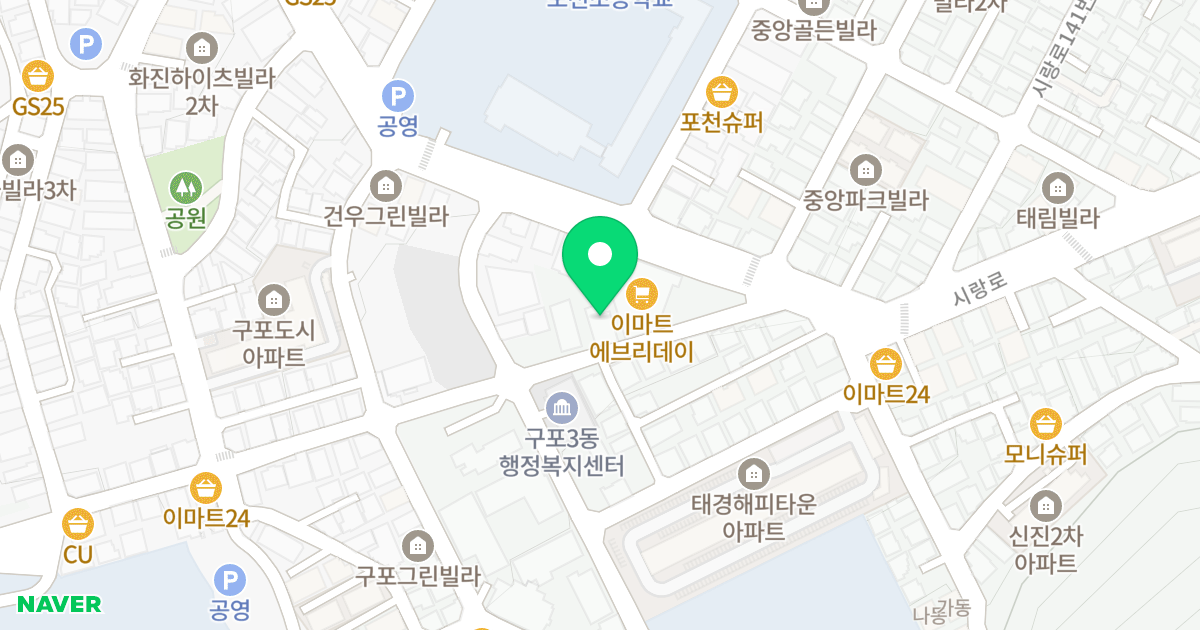 한솔오피스텔 위치 지도 - 부산광역시 북구 시랑로132번길 16