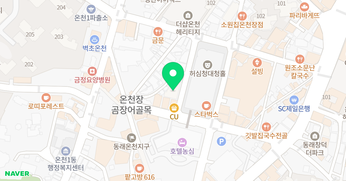 용진 스타티스 7차 위치 지도 - 부산광역시 동래구 온천장로107번길 38-7