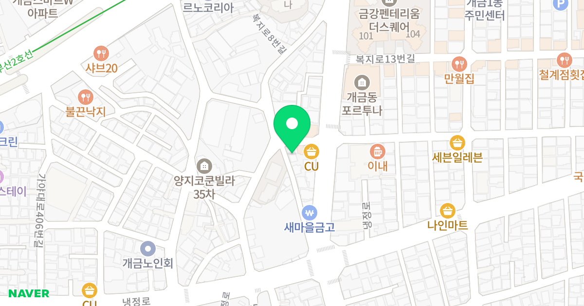 1동 위치 지도 - 부산광역시 부산진구 복지로8번길 31-3