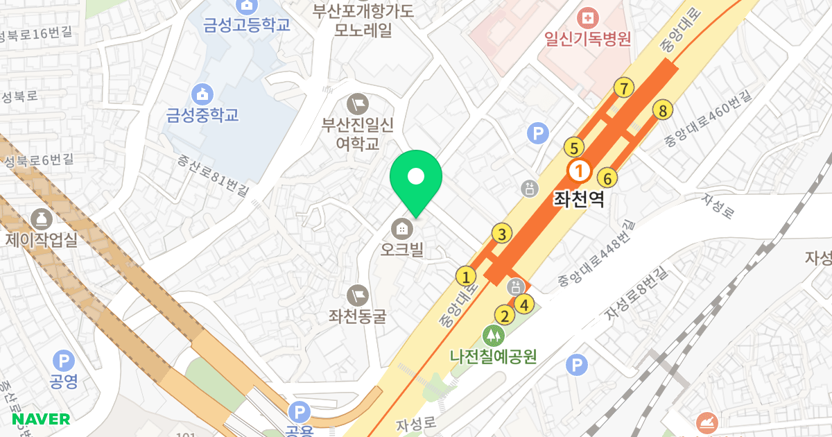 (531-4) 위치 지도 - 부산광역시 동구 정공단로 14