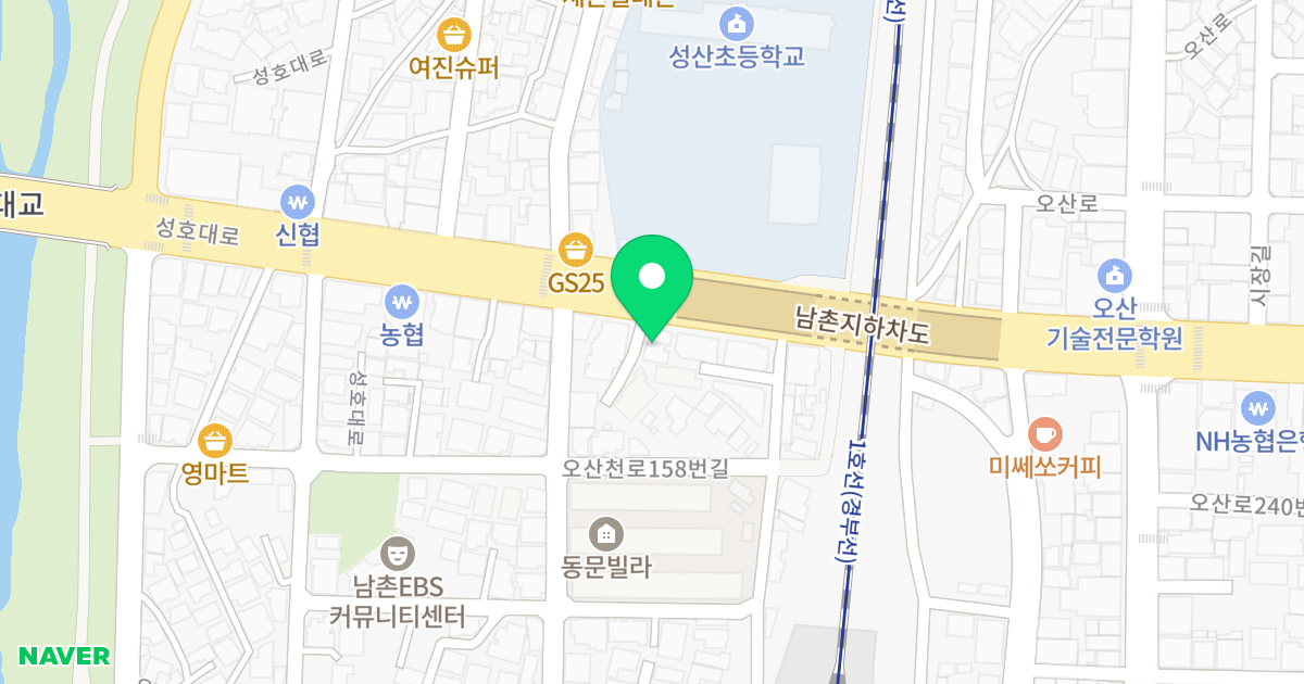 (608-1) 위치 지도 - 경기도 오산시
