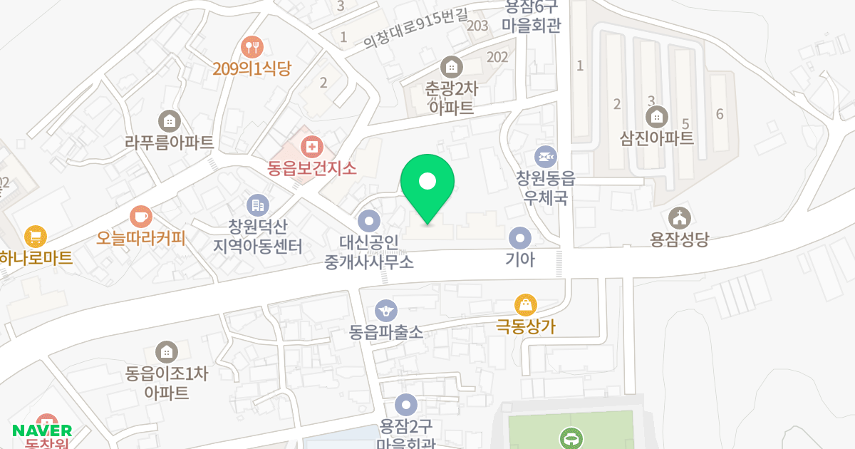 창원1차 비룡벨로스텔라 위치 지도 - 경상남도 창원시 의창구 동읍 의창대로 905