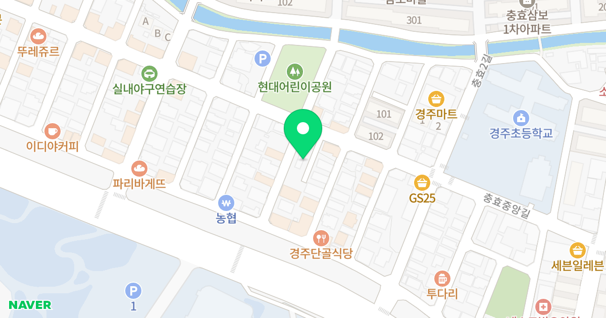 흥무전당 오피스텔 위치 지도 - 경상북도 경주시 충효중앙길 29